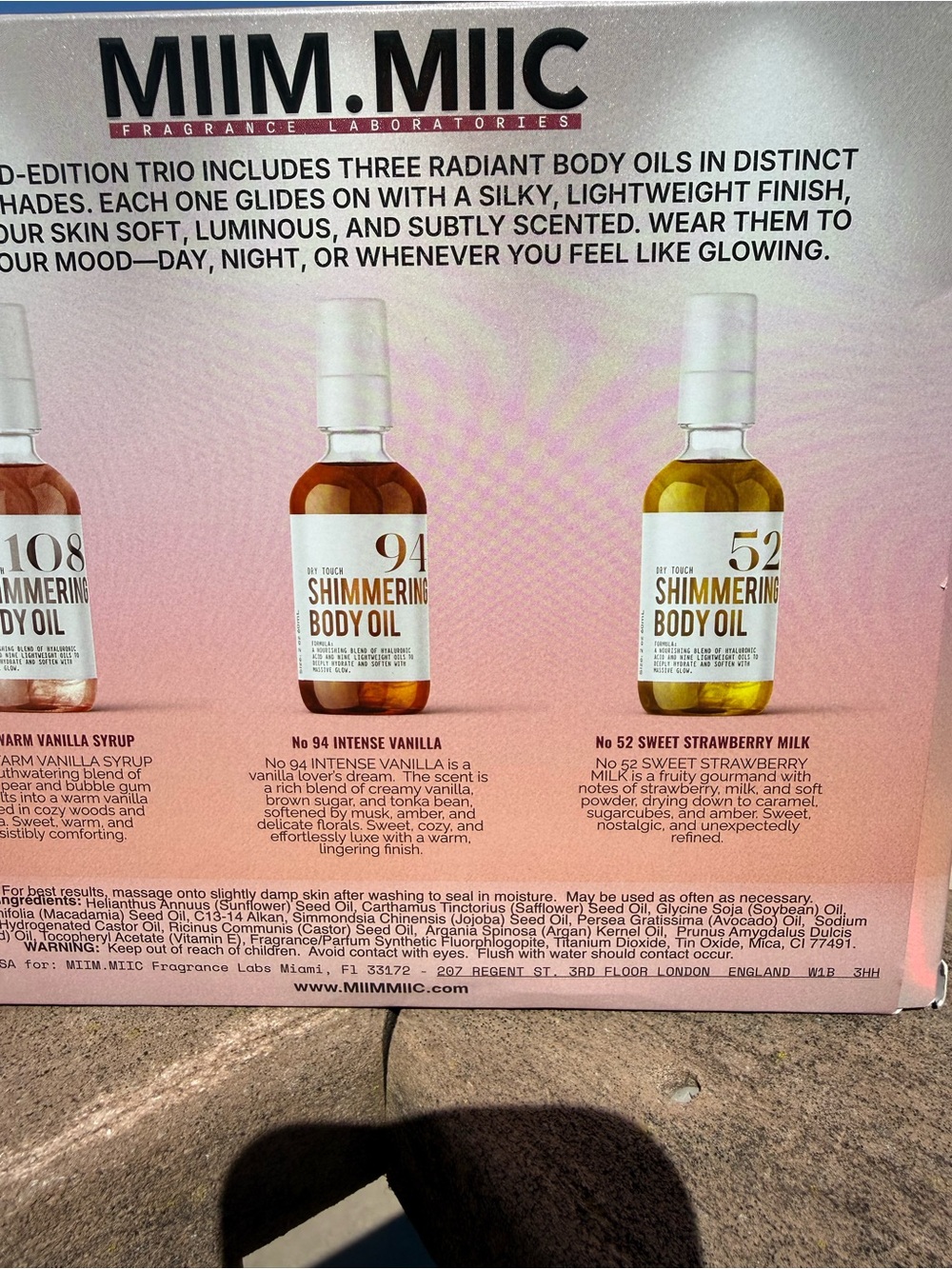 NIB The Glow Edit Shimmer Oil Collection - Body Oils (Pink/Gold/Bronze) - Picture 4 of 6